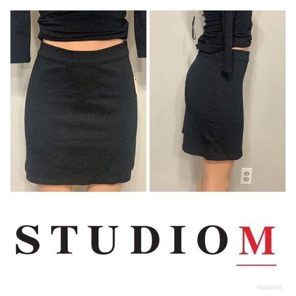 Black A-line skirt. NWT - Picture 1 of 7